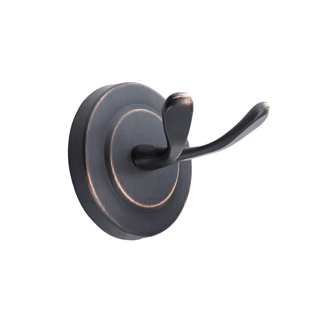 Double Hook in Brushed Oil-Rubbed Bronze