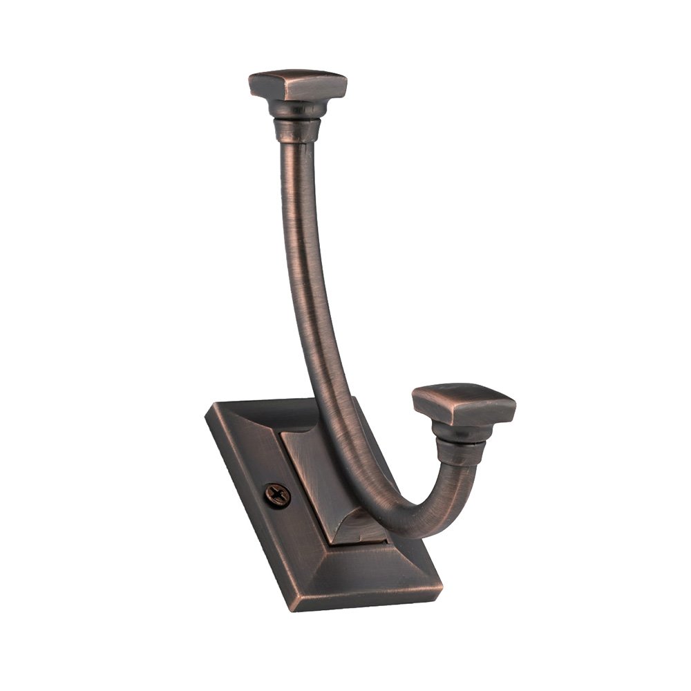 Single Transitional Metal Hook in Brushed Oil Rubbed Bronze