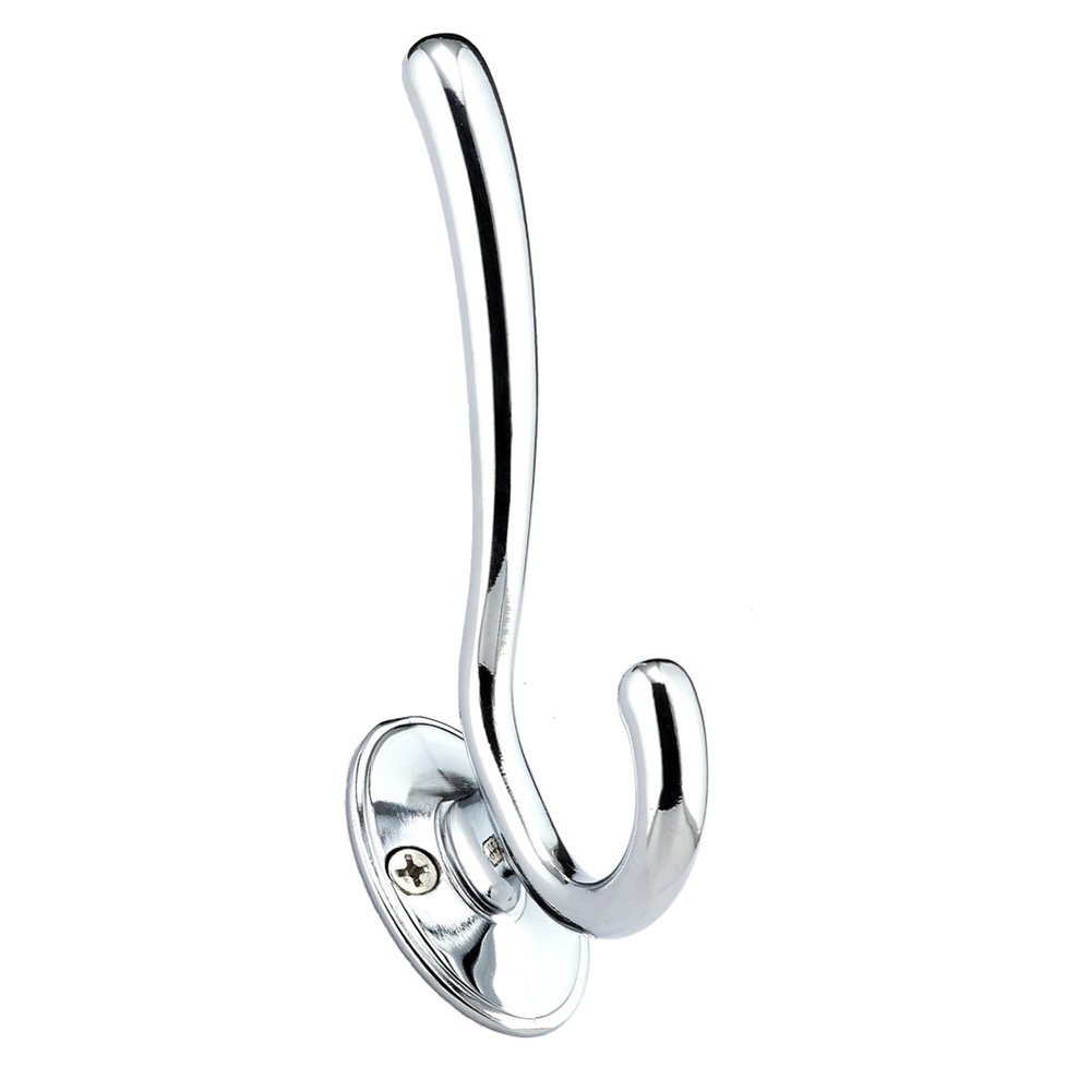 Single Transitional Metal Hook in Chrome
