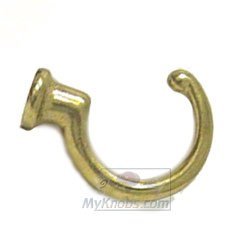 1 3/8" Loop Hook in Polished Brass