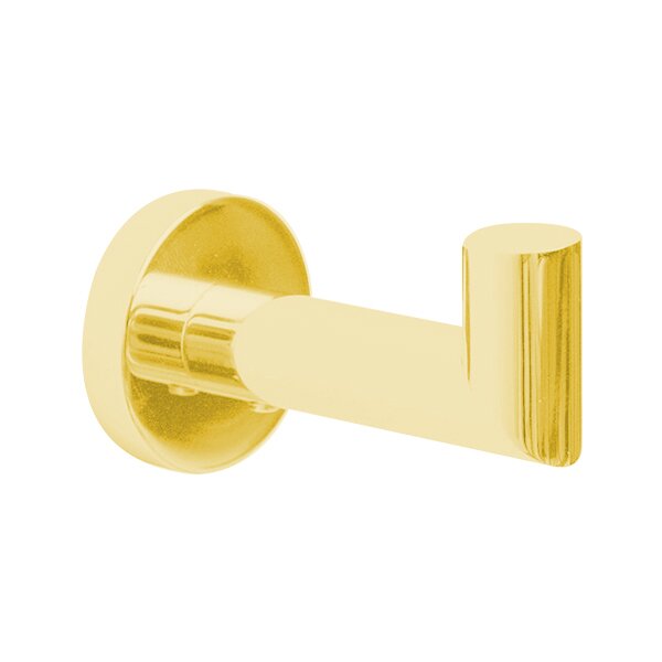 Extended Robe Hook in Unlacquered Brass
