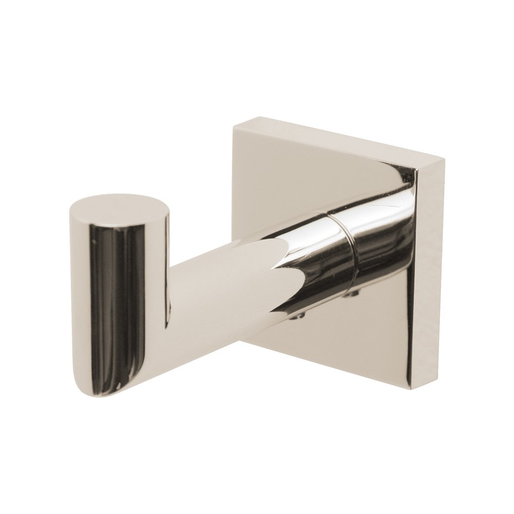 Extended Robe Hook in Polished Nickel