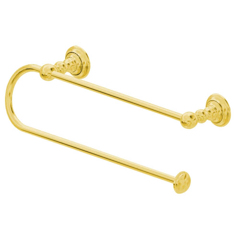 Paper Towel Holder in Unlacquered Brass