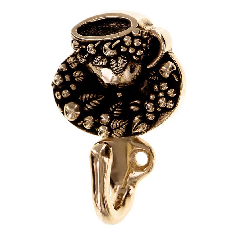 Teacup Tazza Hook in Antique Gold