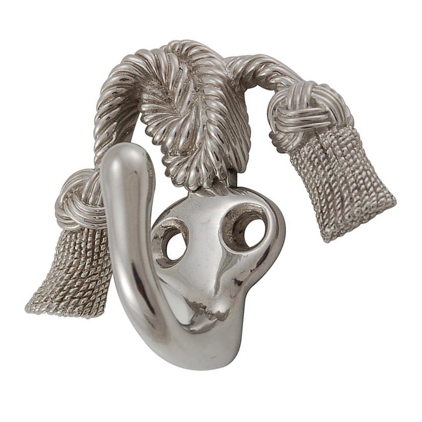 Twisted Tassel Sforza Hook in Polished Silver
