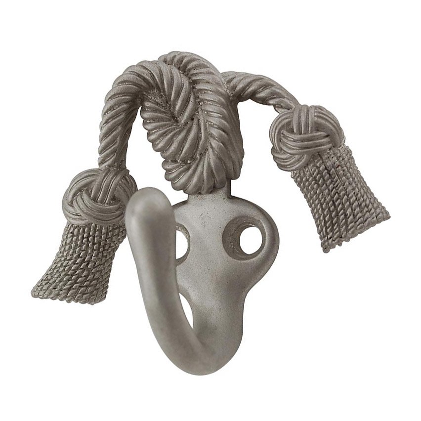 Twisted Tassel Sforza Hook in Satin Nickel