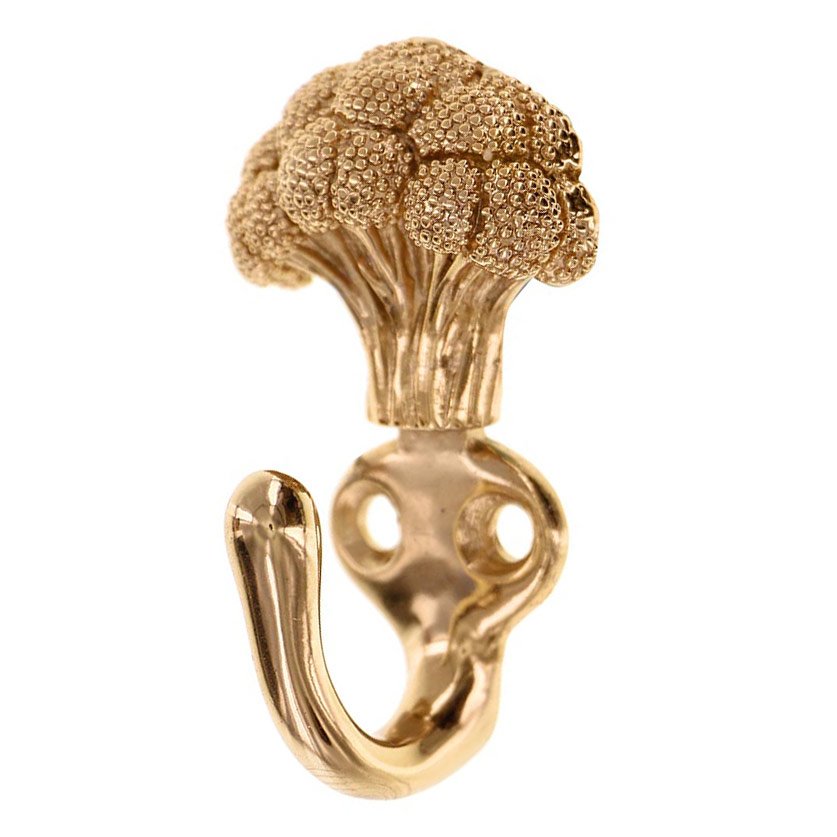 Broccoli Hook in Polished Gold