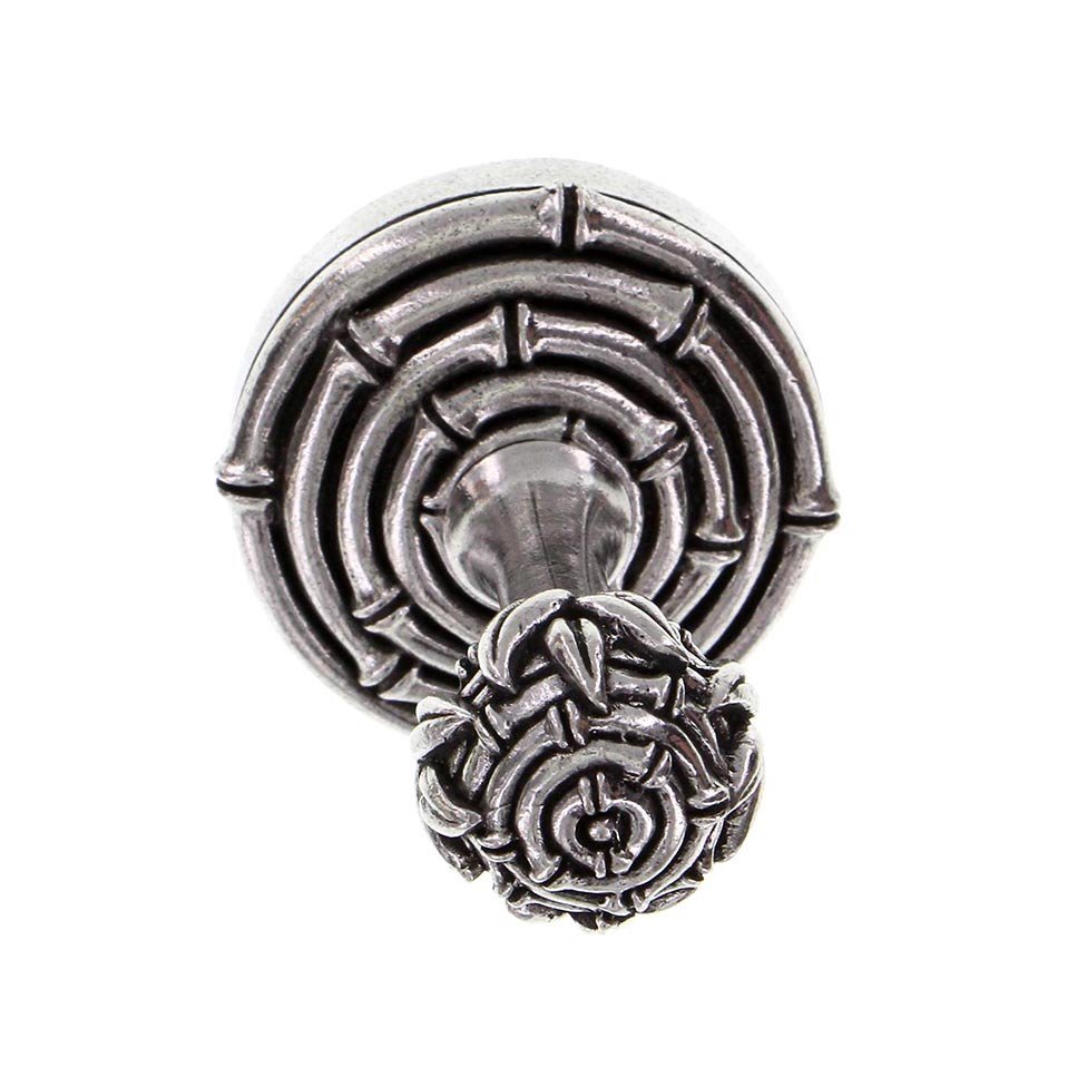 Bamboo Robe Hook in Antique Silver