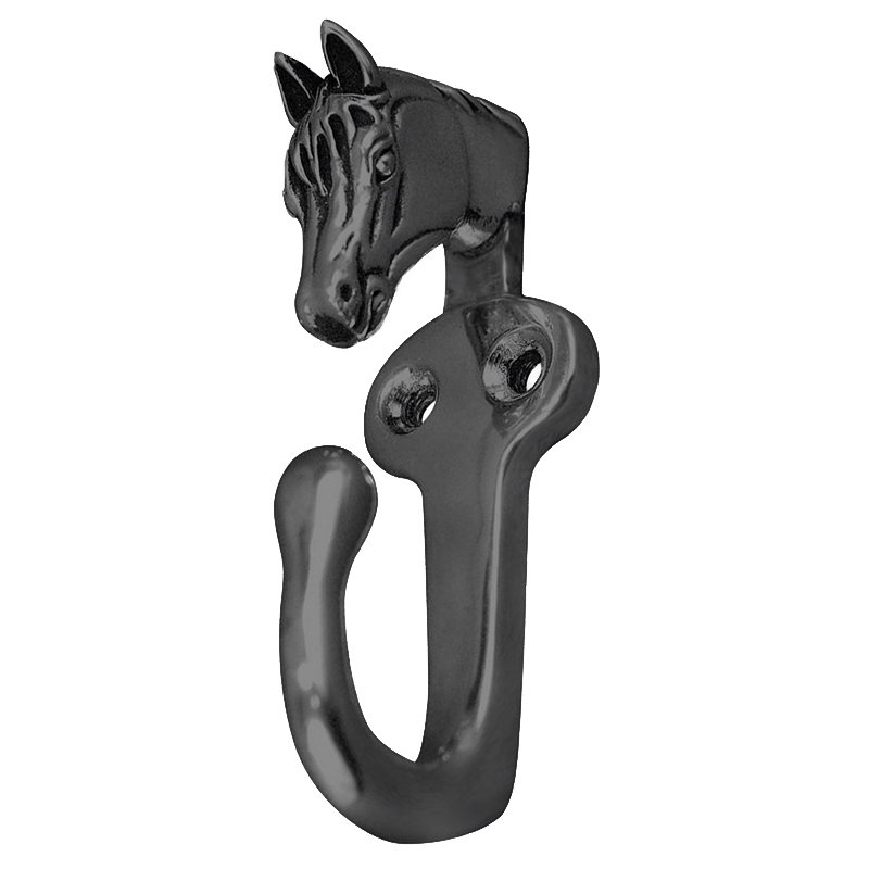Horse Head Hook in Gunmetal