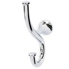 Solid Brass Single Robe Hook in Polished Chrome