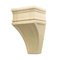 Hafele Cabinet Hardware - Arcadian - 9" Tall Hand Carved Wooden Corbel in Maple